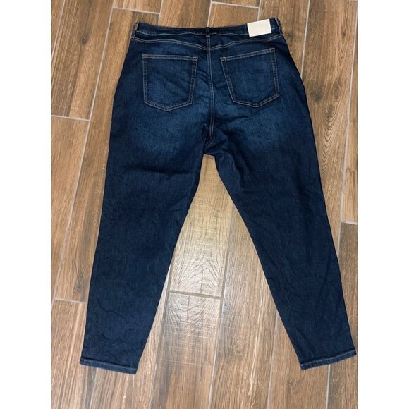 Everlane The Curvy High Rise Skinny Jeans in Dark Blue Wash 35 Womens denim pant - Picture 8 of 14